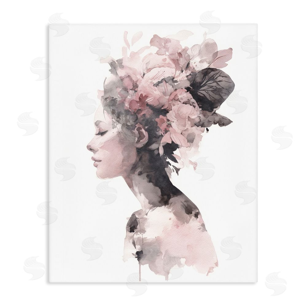 Svetlana Aleynikova Nature's Empress Silhouette Stretched Canvas Wall Art Print