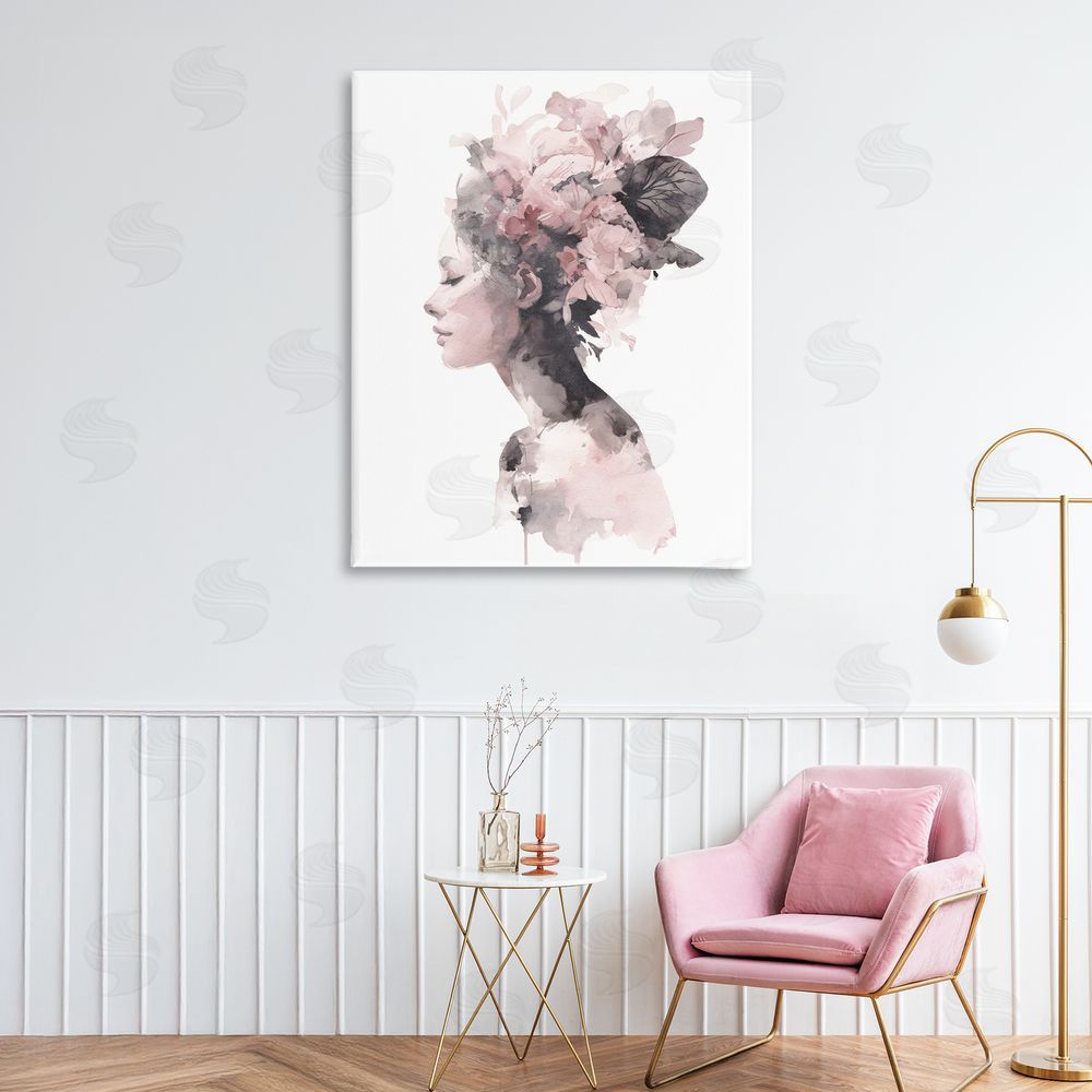Svetlana Aleynikova Nature's Empress Silhouette Canvas Wall Art Print in Room