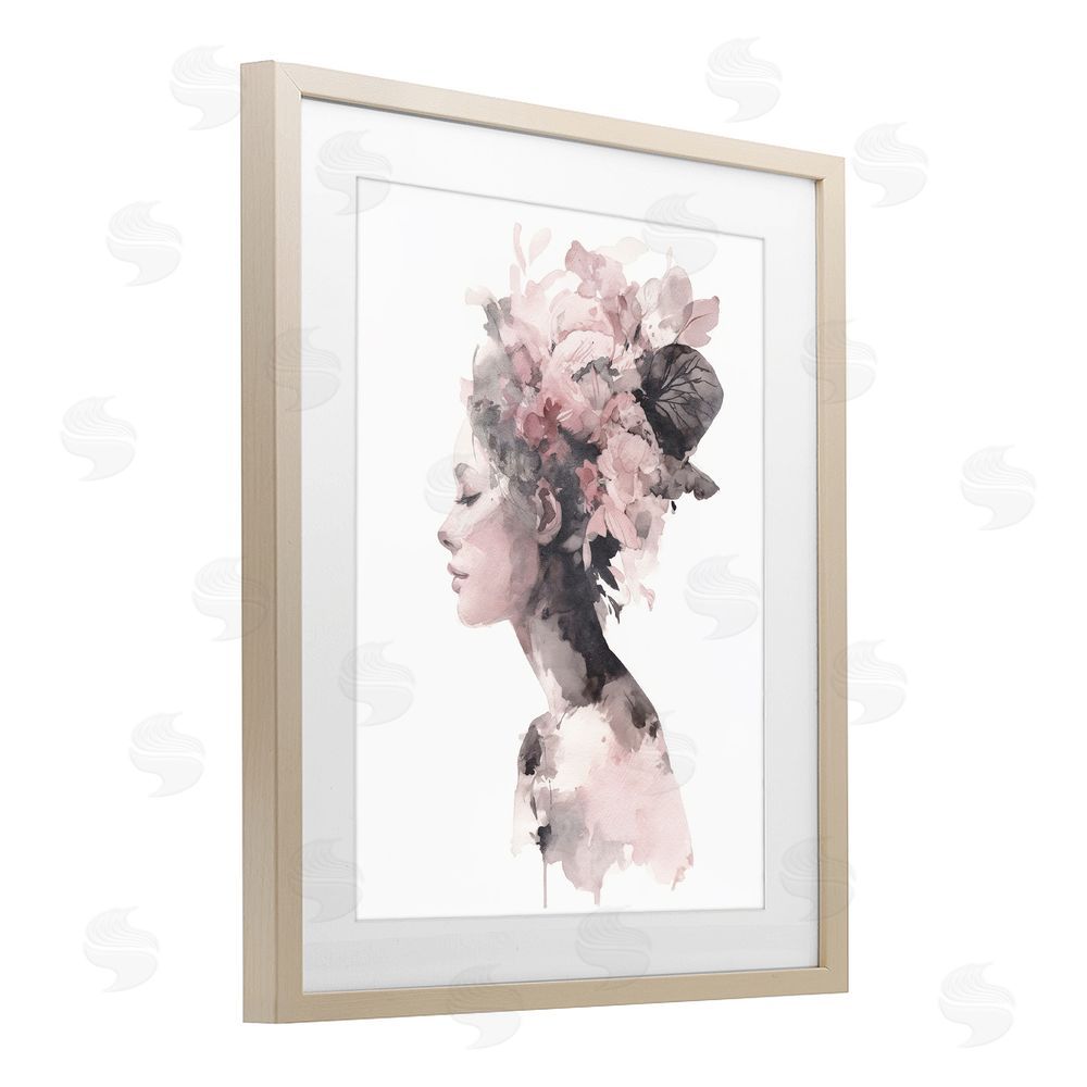 Svetlana Aleynikova Nature's Empress Silhouette Birch Framed Print Under Glass Wall Art