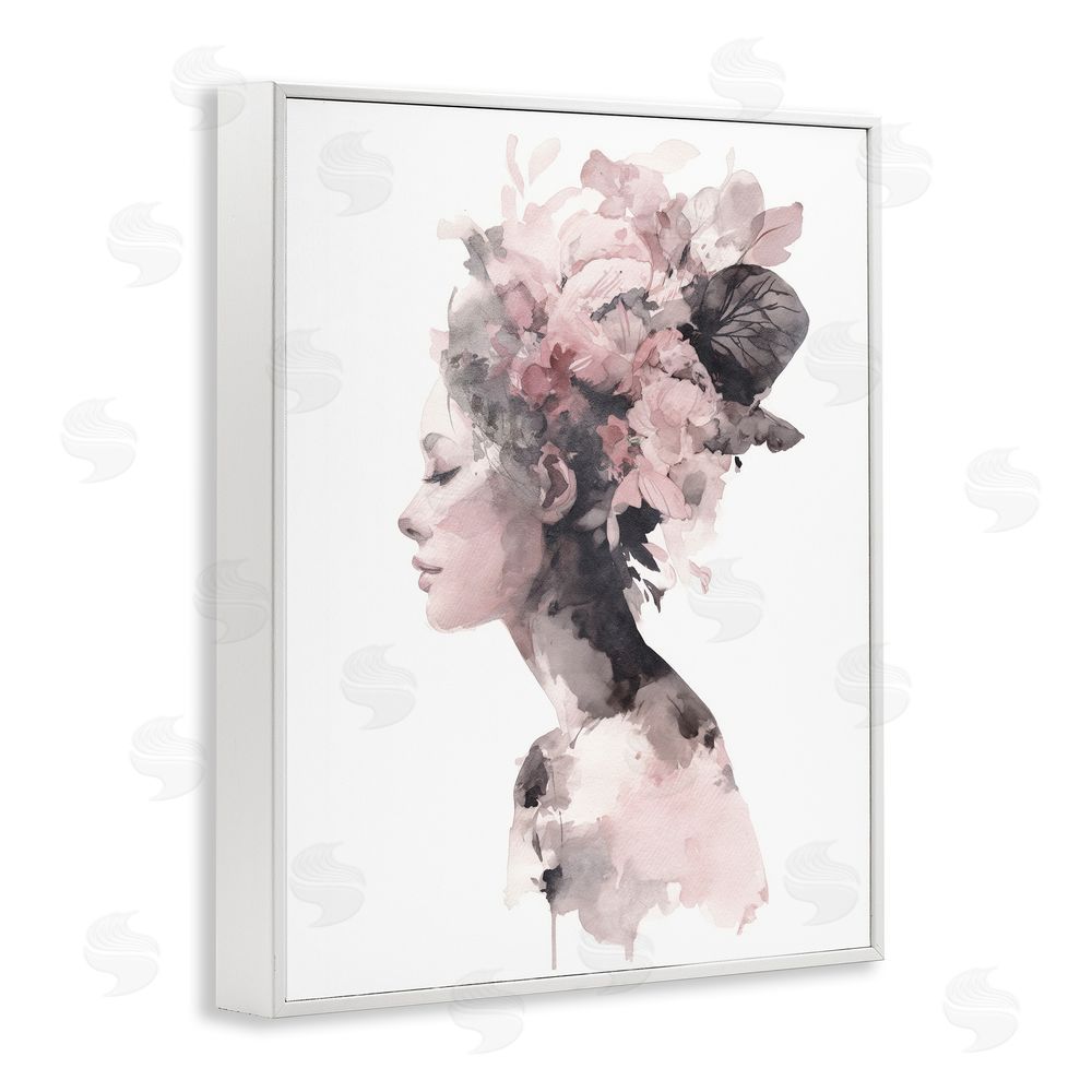 Svetlana Aleynikova Nature's Empress Silhouette White Framed Giclee Wall Art Print