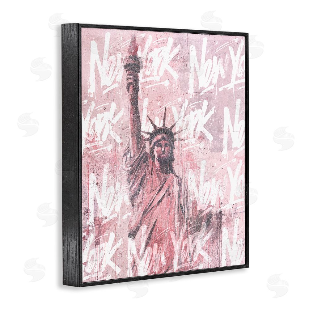 Svetlana Aleynikova Sparkle Of The City Statue Black Framed Giclee Wall Art Print