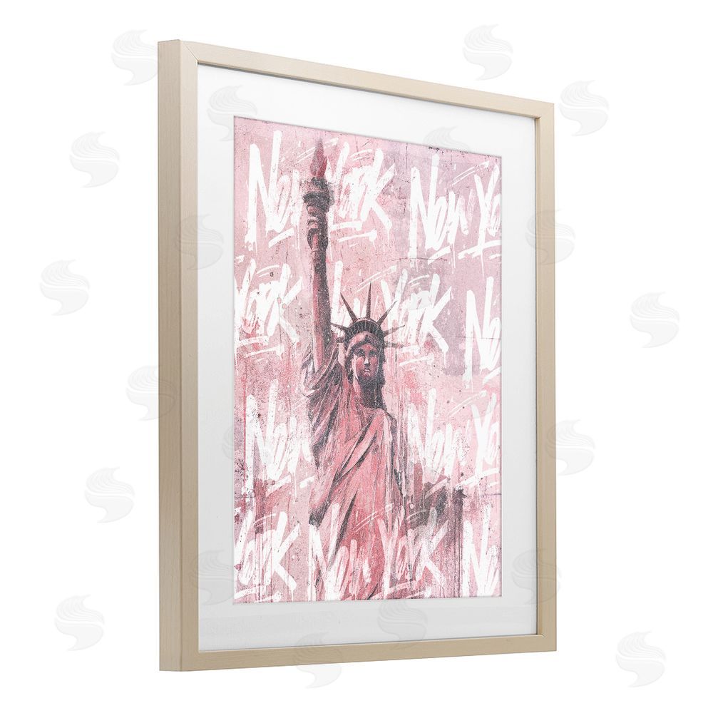 Svetlana Aleynikova Sparkle Of The City Statue Birch Framed Print Under Glass Wall Art