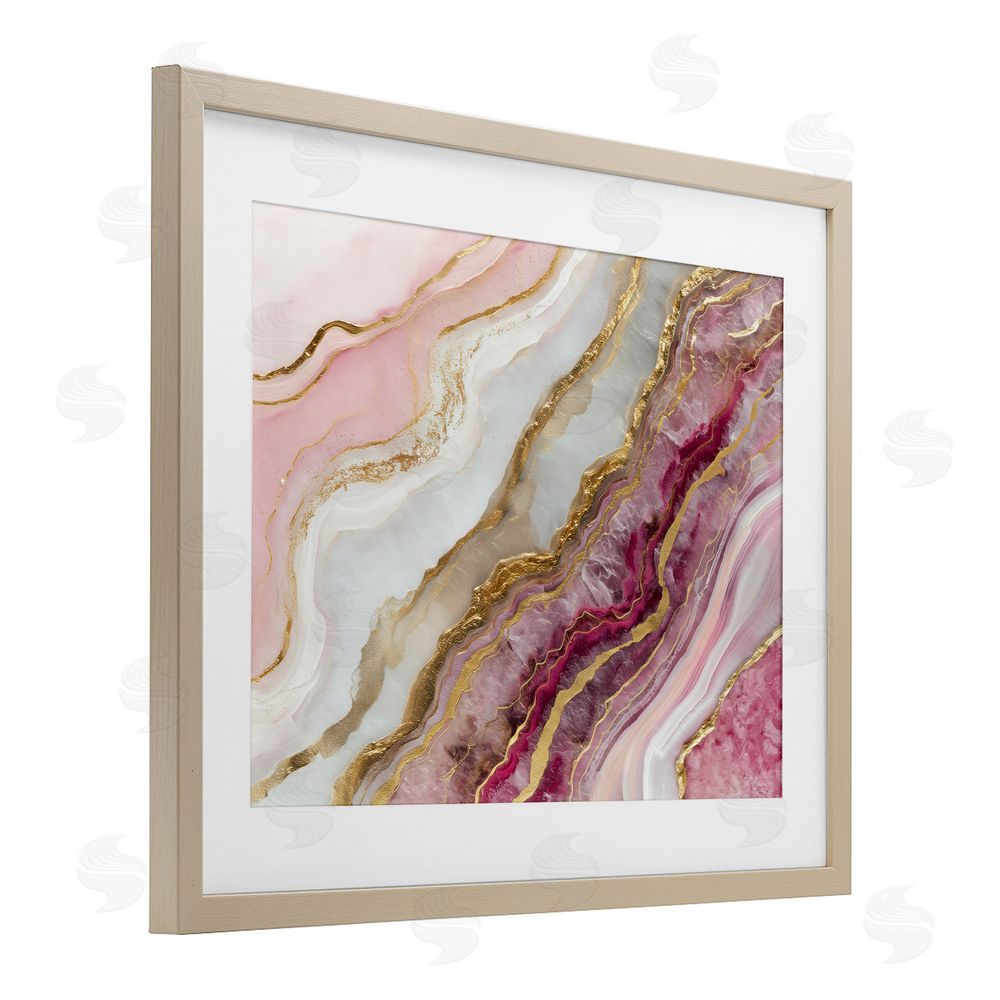Svetlana Aleynikova Frozen Petal Stone Birch Framed Print Under Glass Wall Art