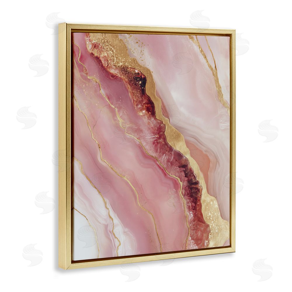 Svetlana Aleynikova Celestial Cross Section Gold Floating Frame Canvas Wall Art Print