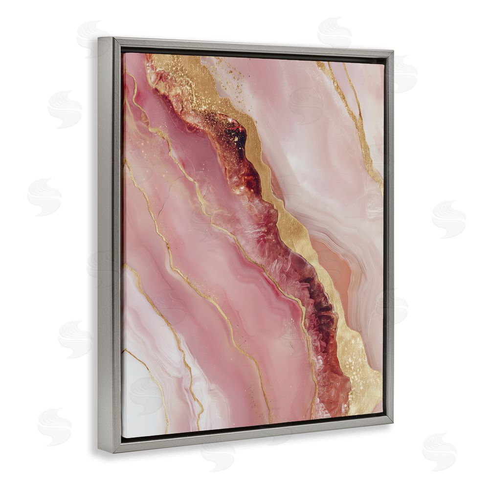 Svetlana Aleynikova Celestial Cross Section Gray Floating Frame Canvas Wall Art Print