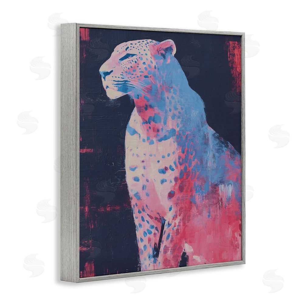 Svetlana Aleynikova Predator Pride Leopard Gray Framed Giclee Wall Art Print