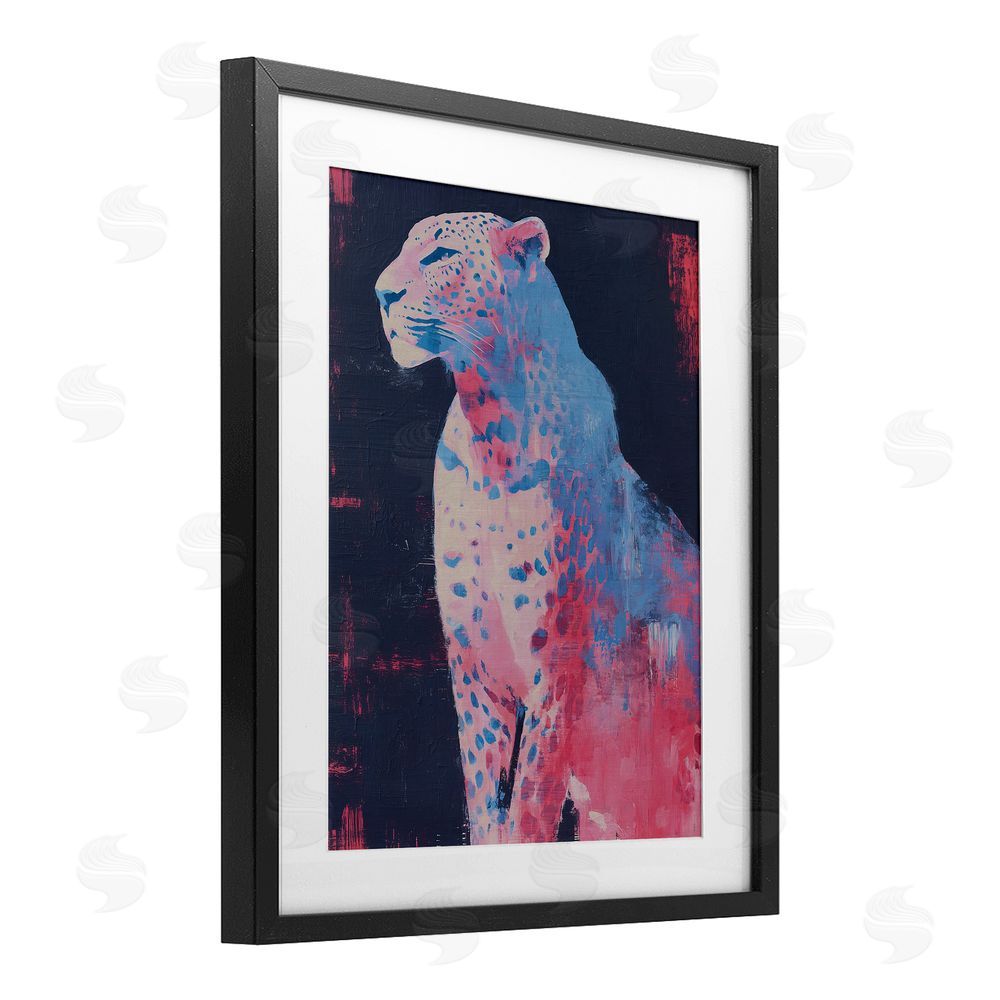 Svetlana Aleynikova Predator Pride Leopard Black Framed Print Under Glass Wall Art