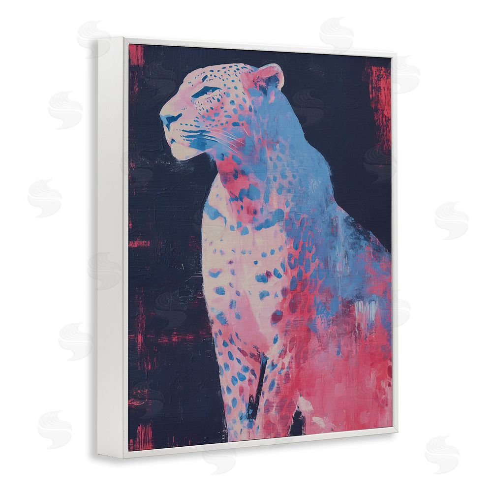 Svetlana Aleynikova Predator Pride Leopard White Framed Giclee Wall Art Print