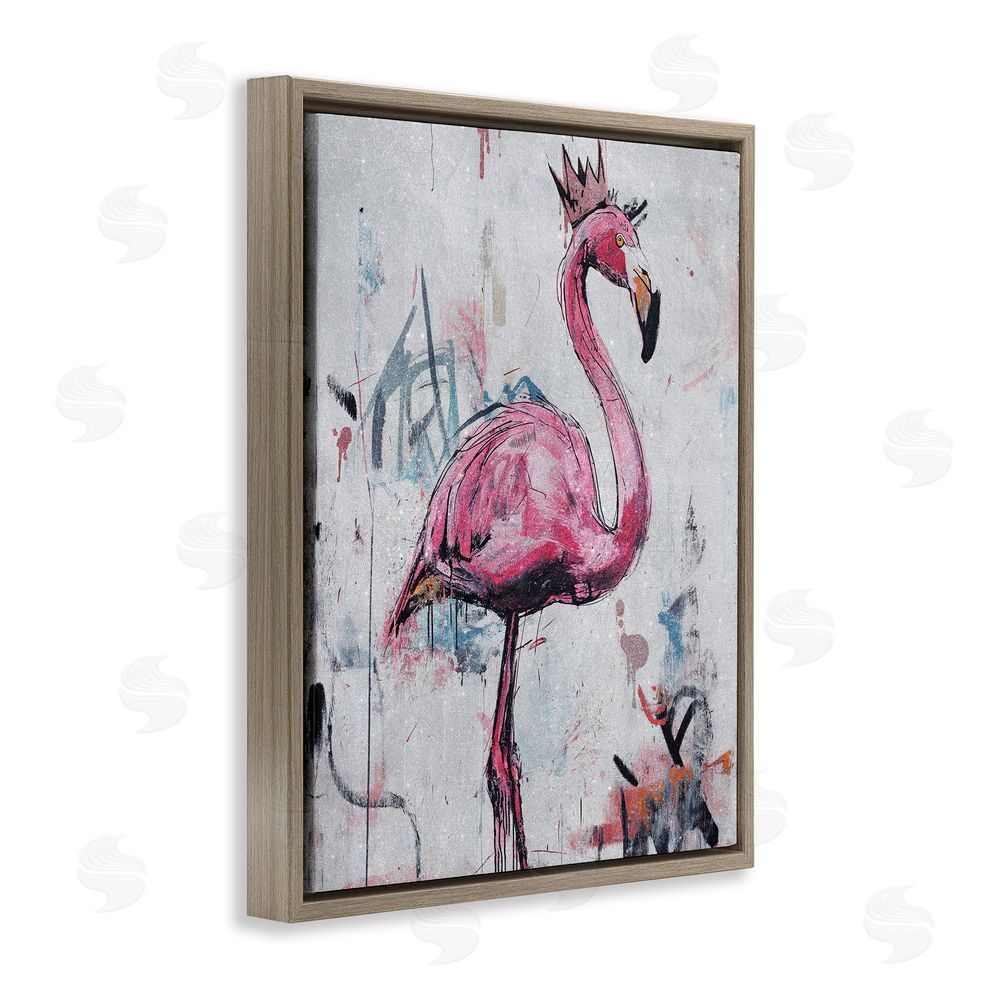Svetlana Aleynikova Urban Feather Glow Brown Floating Frame Canvas Wall Art Print