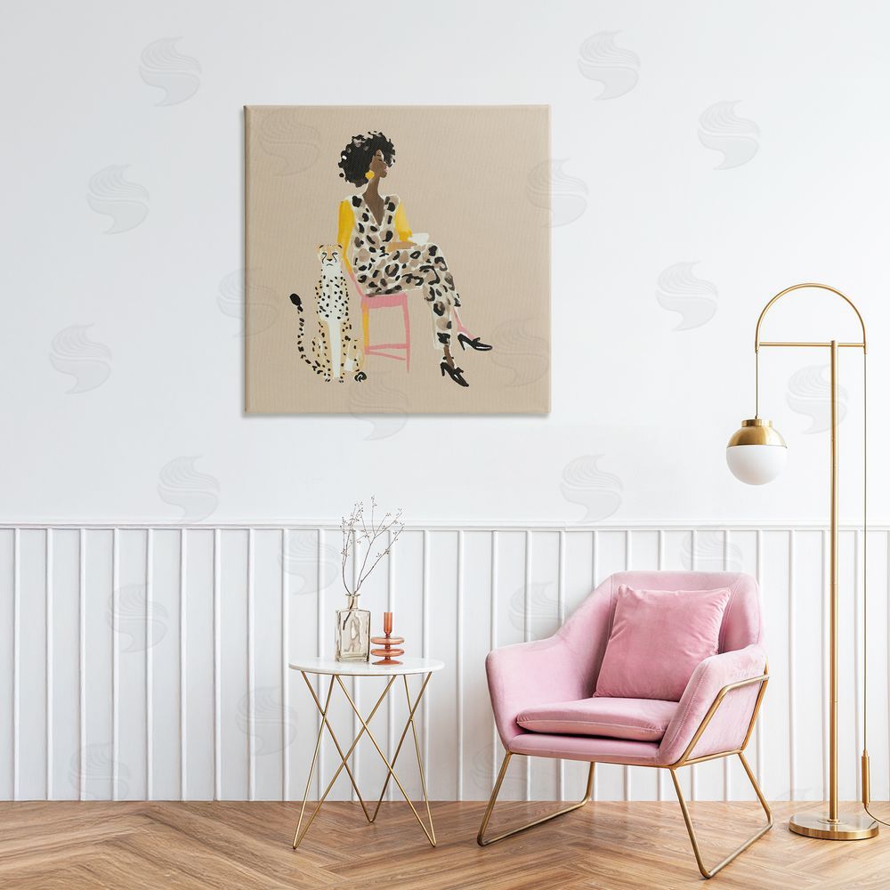 Svetlana Aleynikova Savage Chic Glam with Leopard Canvas Art on Wall