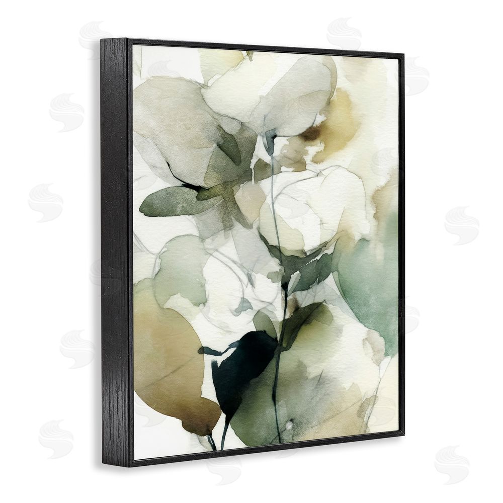 Svetlana Aleynikova Floral Branches in Motion Black Framed Giclee Wall Art Print