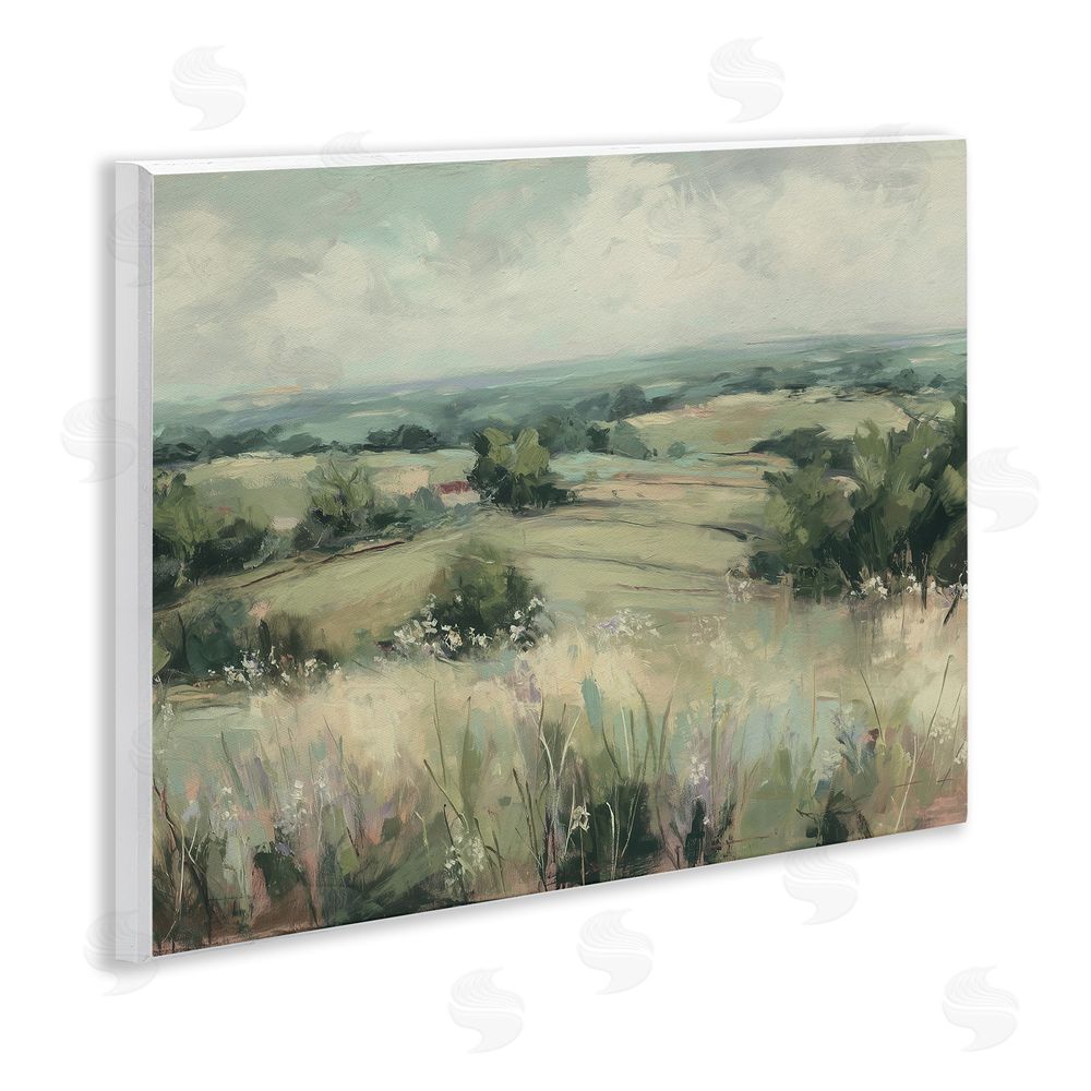Svetlana Aleynikova Idyllic Green Pastures Wall Plaque Art Print
