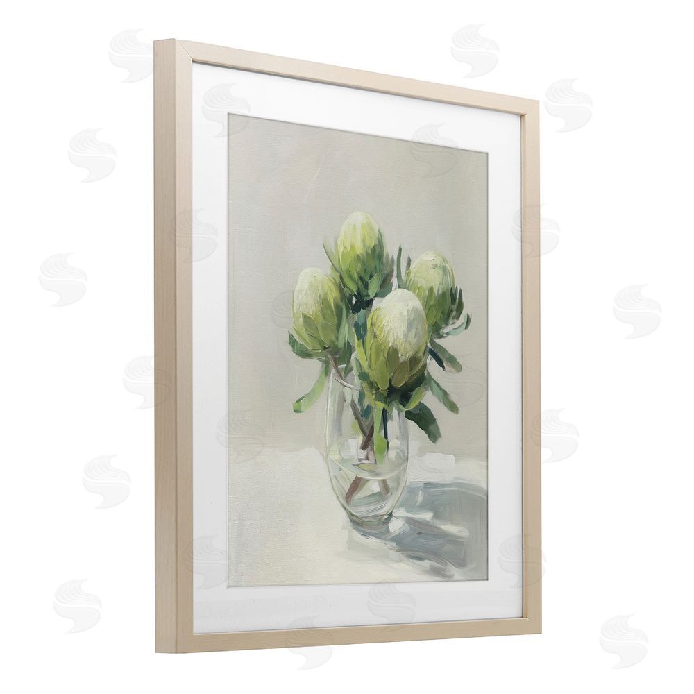 Svetlana Aleynikova Glass & Bloom Still Life Birch Framed Print Under Glass Wall Art