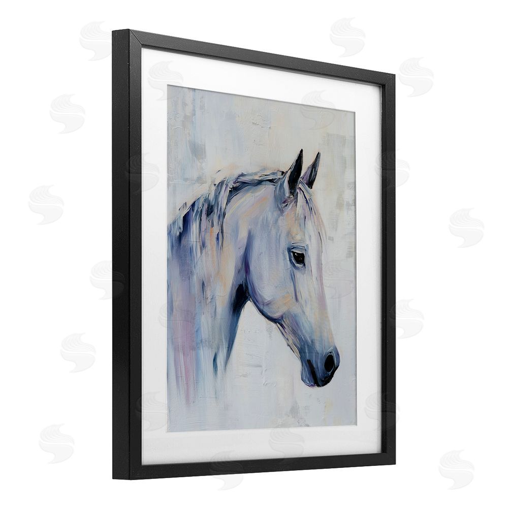 Svetlana Aleynikova Majestic Spirit Horse Portrait Black Framed Print Under Glass Wall Art
