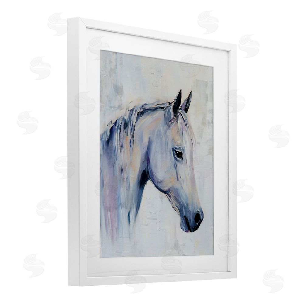 Svetlana Aleynikova Majestic Spirit Horse Portrait White Framed Print Under Glass Wall Art