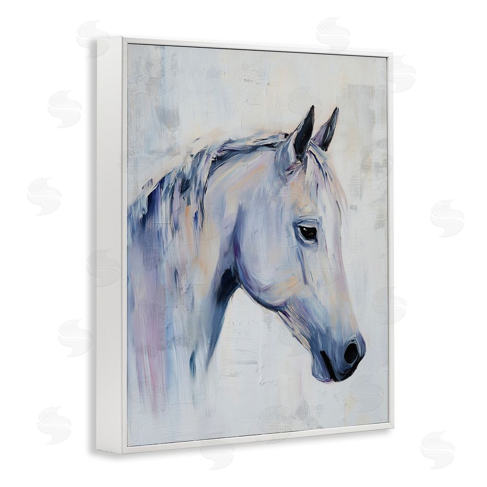Svetlana Aleynikova Majestic Spirit Horse Portrait White Framed Giclee Wall Art Print