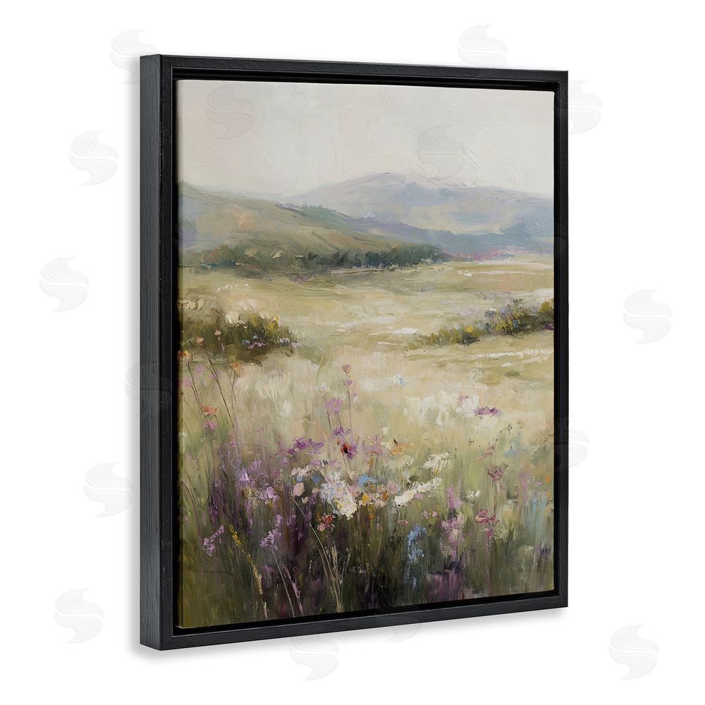 Svetlana Aleynikova Fields Of Serenity Black Floating Frame Canvas Wall Art Print
