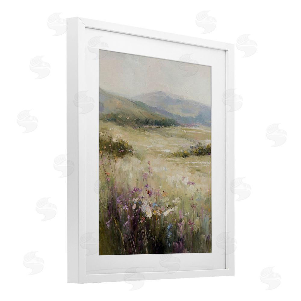 Svetlana Aleynikova Fields Of Serenity White Framed Print Under Glass Wall Art