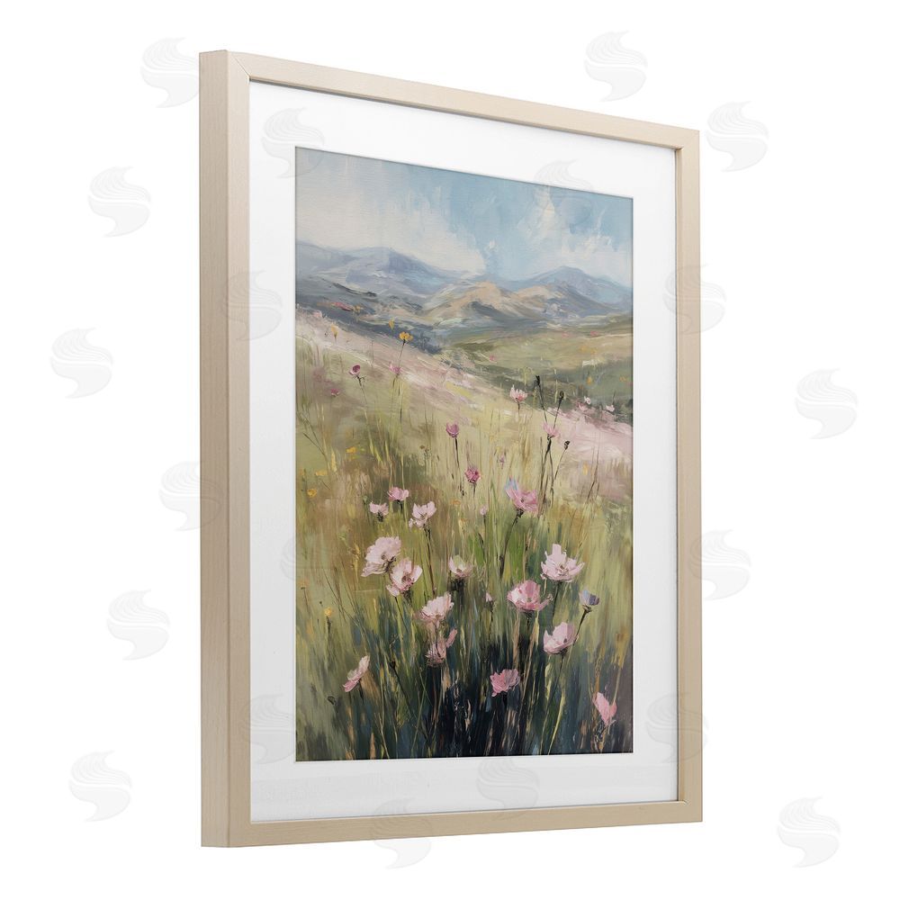 Svetlana Aleynikova Wild Shrubs in Pasture Birch Framed Print Under Glass Wall Art