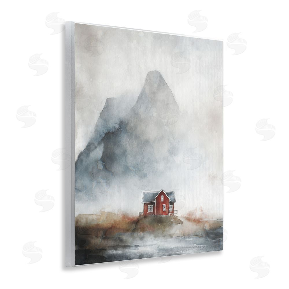 Svetlana Aleynikova Foggy Hugged Hut Wall Plaque Art Print