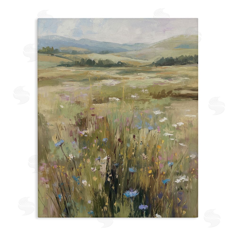 Svetlana Aleynikova Breezy Pastures Impression Stretched Canvas Wall Art