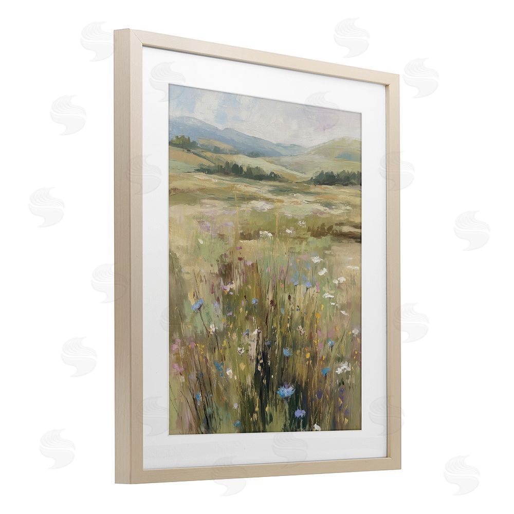 Svetlana Aleynikova Breezy Pastures Impression Birch Framed Print Under Glass Wall Art
