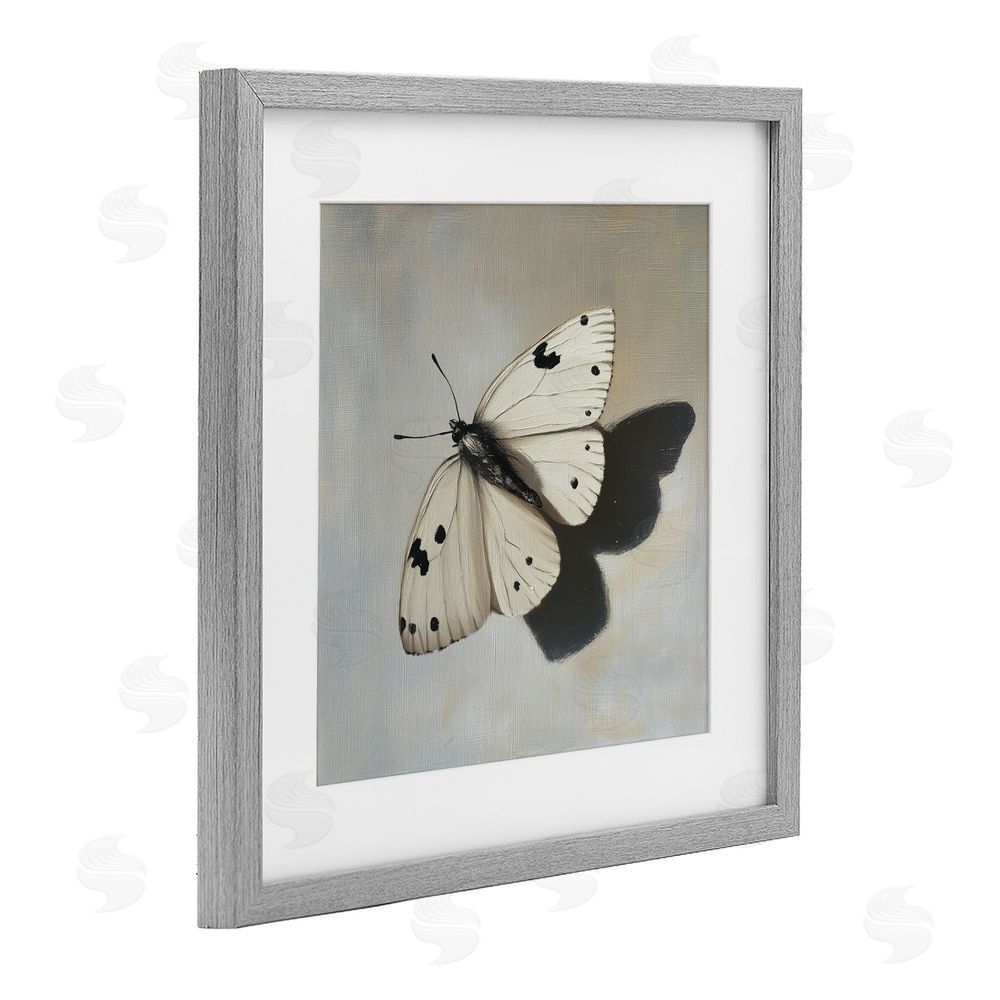 Svetlana Aleynikova Velvet's Butterfly Wings Gray Framed Print Under Glass Wall Art