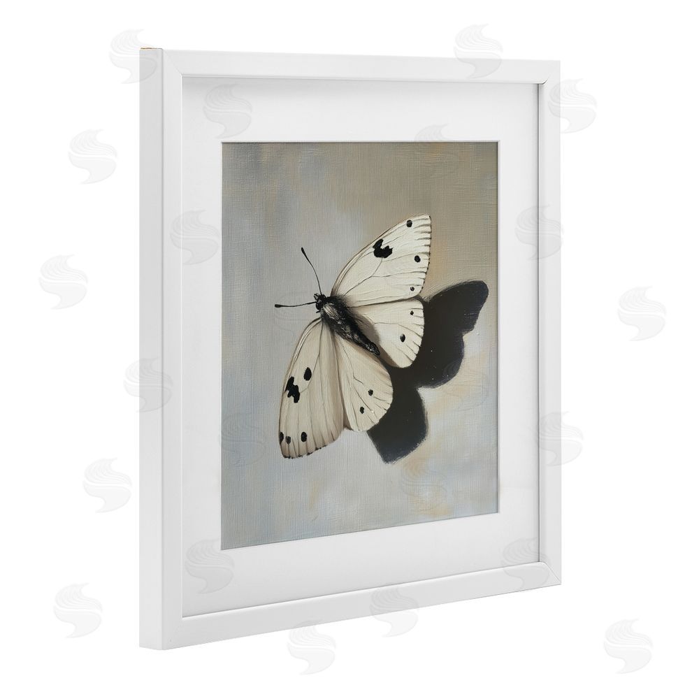 Svetlana Aleynikova Velvet's Butterfly Wings White Framed Print Under Glass Wall Art