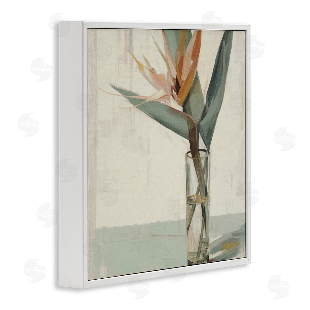 Svetlana Aleynikova Exotic Island Bloom White Framed Giclee Wall Art Print