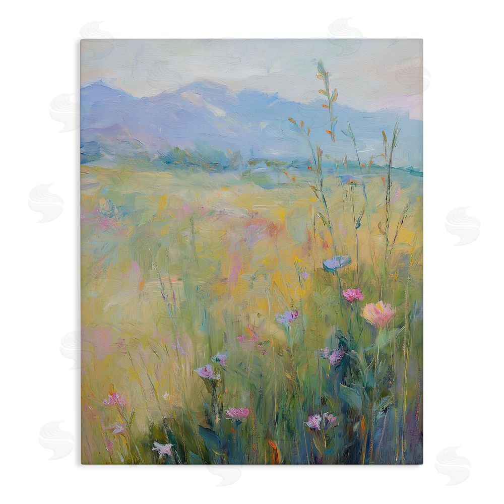 Svetlana Aleynikova Peaceful Meadow's Embrace Stretched Canvas Wall Art Print