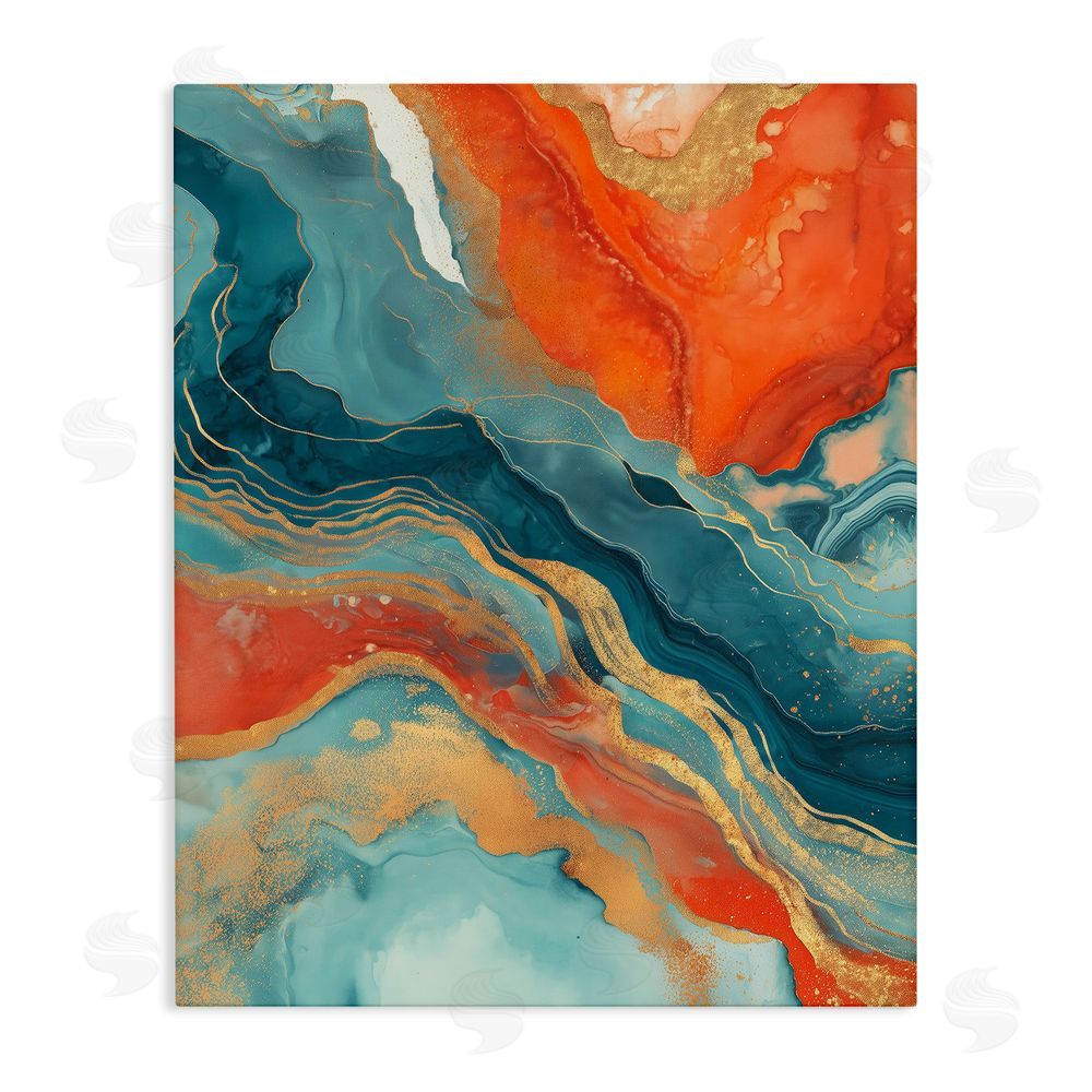 Svetlana Aleynikova Vibrant Fusion Movement Stretched Canvas Wall Art Print