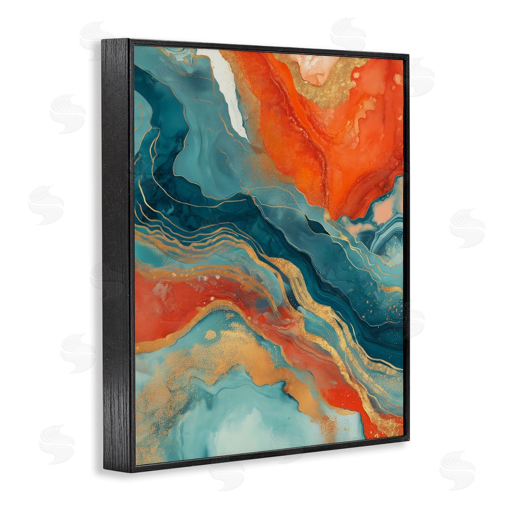 Svetlana Aleynikova Vibrant Fusion Movement Black Framed Giclee Wall Art Print