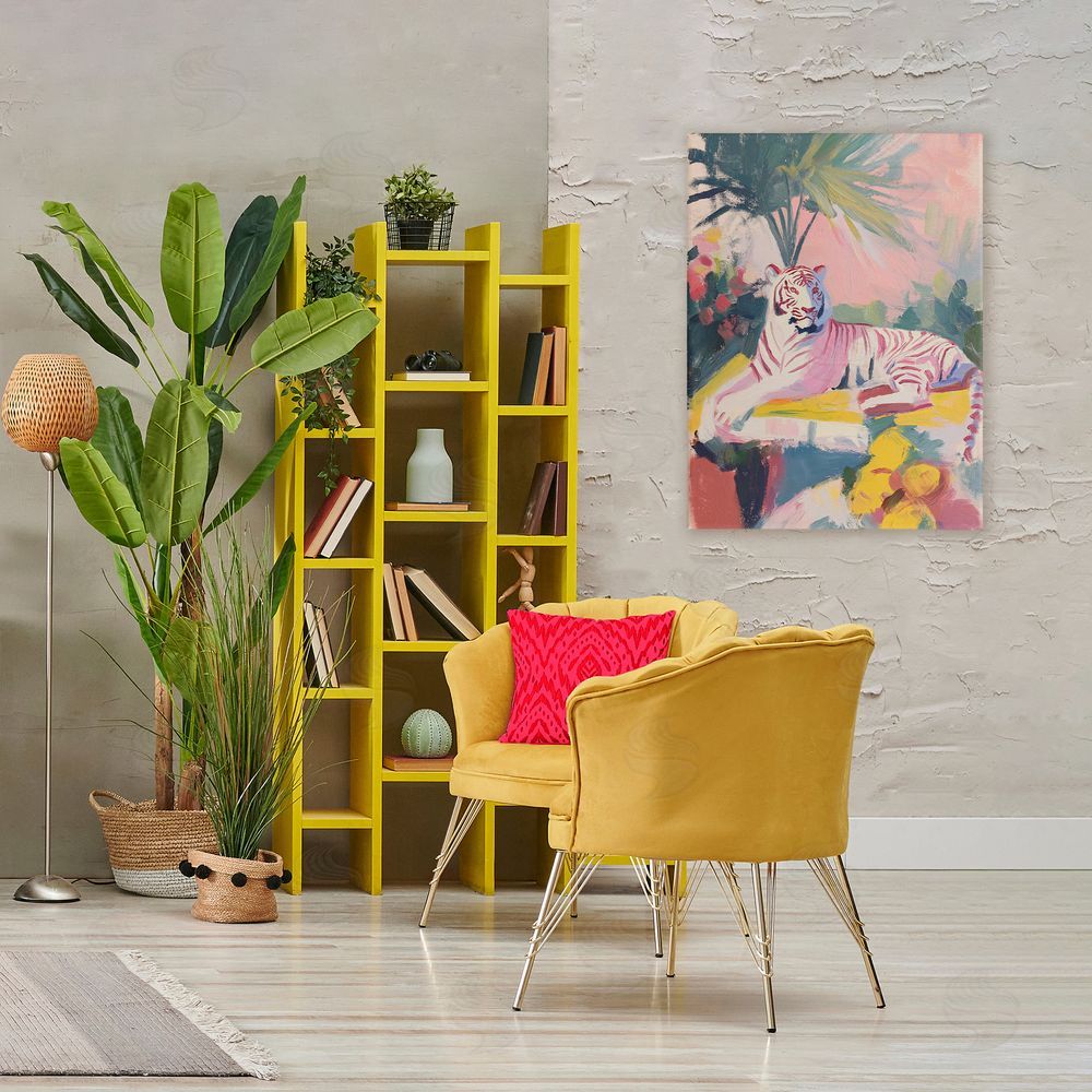 Svetlana Aleynikova In The Quiet Shade Tiger Canvas Wall Art Print in Room