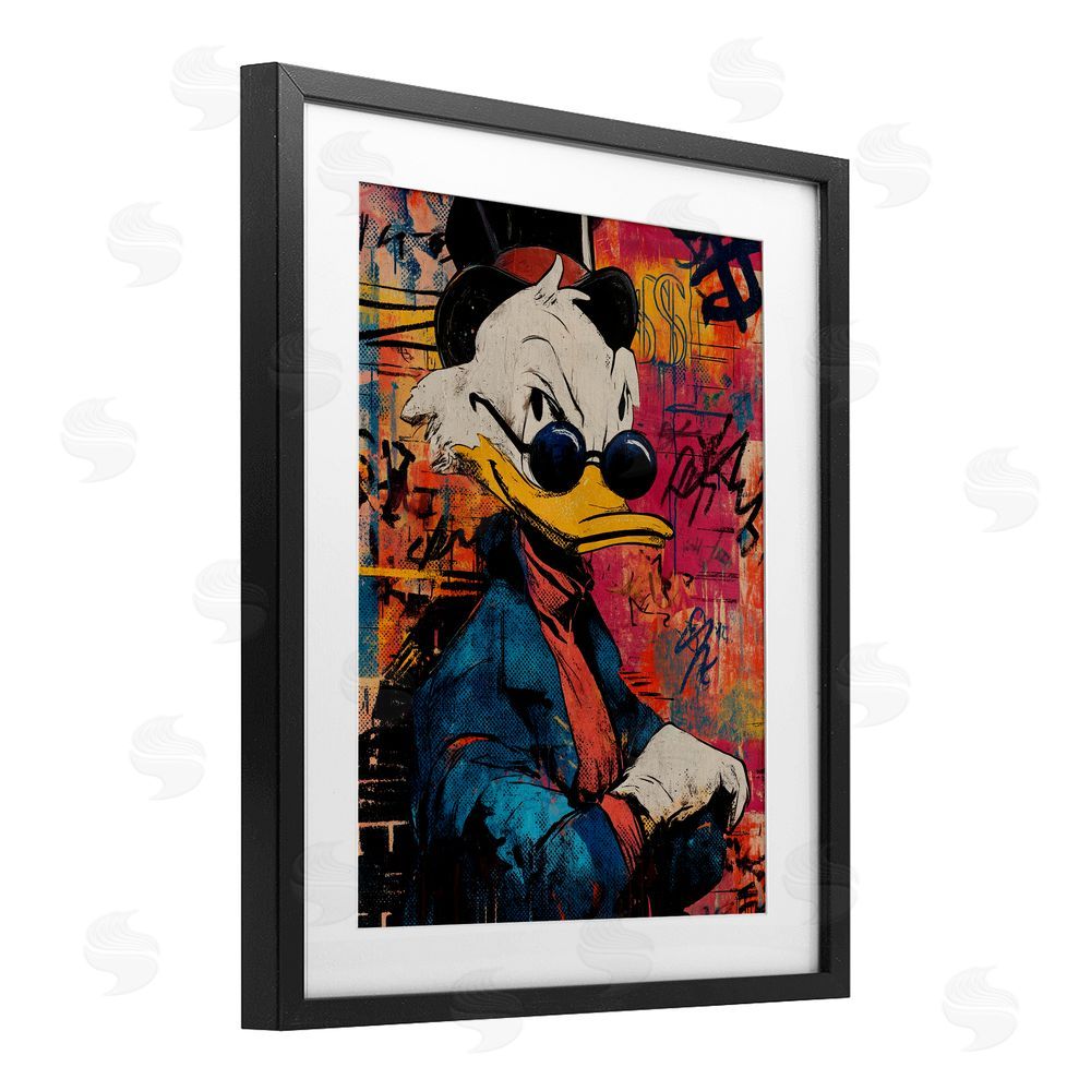 Svetlana Aleynikova Pop Style Cartoon Riches Black Framed Print Under Glass Wall Art