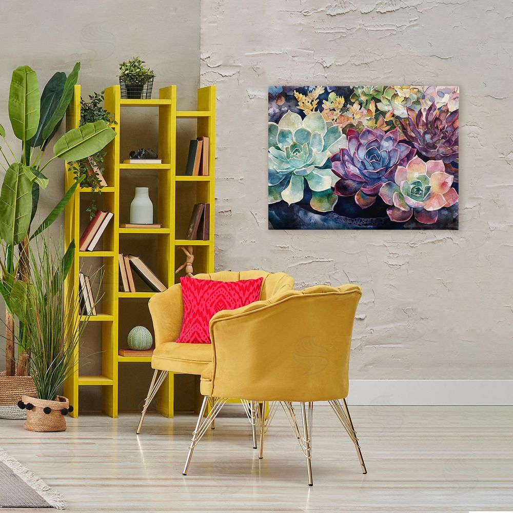 Svetlana Aleynikova Tutti Succulents Collection Stretched Canvas Wall Art in Room