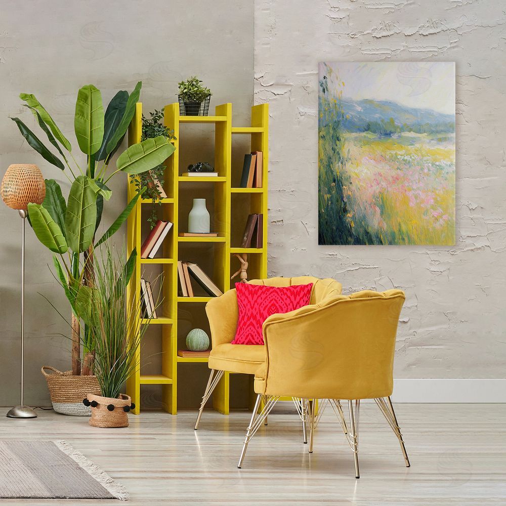 Svetlana Aleynikova Breeze Through The Blooms Stretched Canvas Wall Art in Room