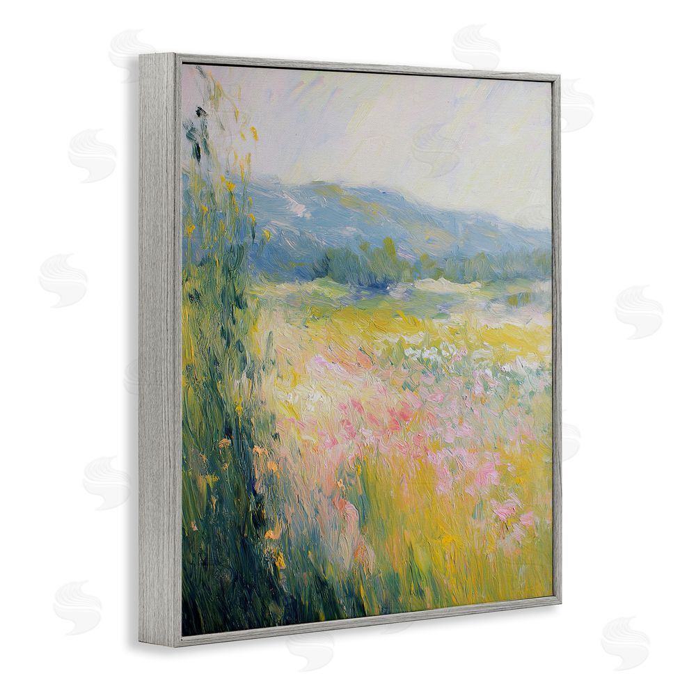 Svetlana Aleynikova Breeze Through The Blooms Gray Framed Giclee Wall Art Print