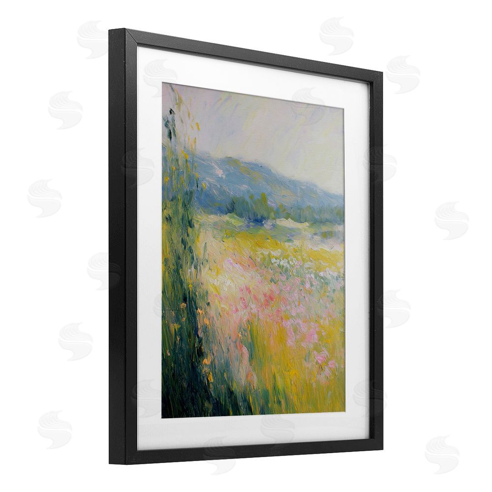 Svetlana Aleynikova Breeze Through The Blooms Black Framed Print Under Glass Wall Art