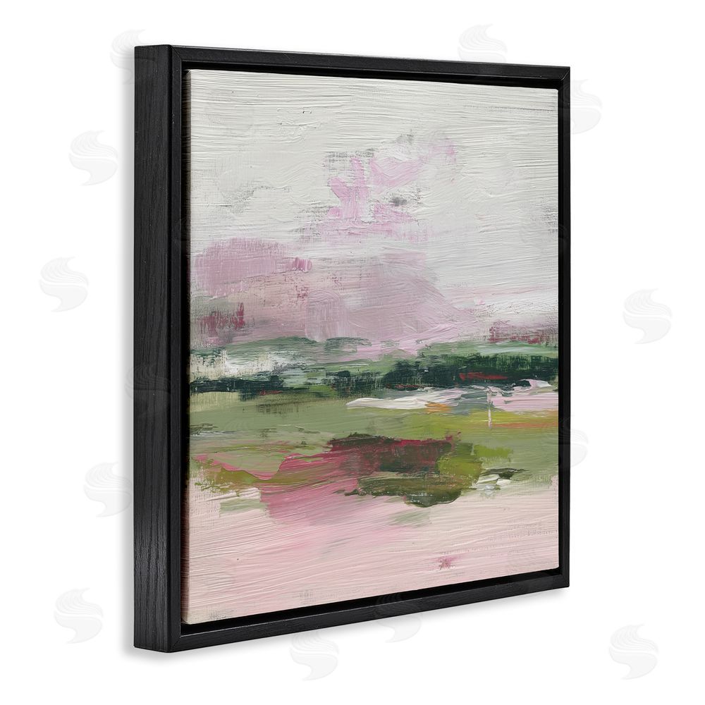 Svetlana Aleynikova Hills In Bloom Abstraction Black Floating Frame Canvas Wall Art Print