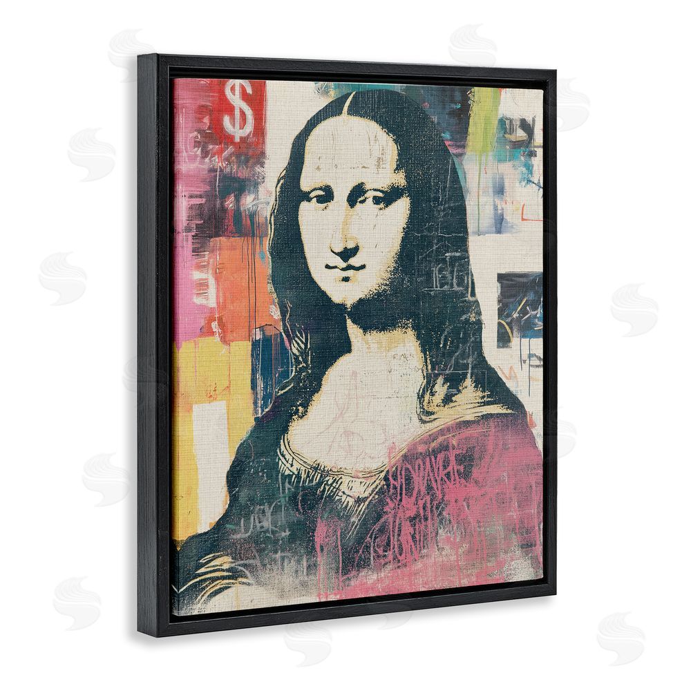Svetlana Aleynikova Urban Renaissance Portrait Black Floating Frame Canvas Wall Art Print