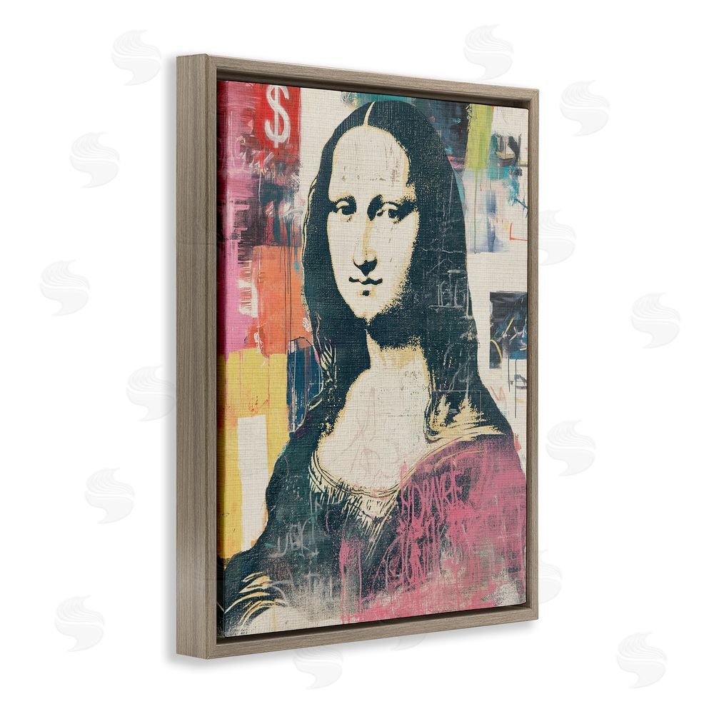Svetlana Aleynikova Urban Renaissance Portrait Brown Floating Frame Canvas Wall Art Print