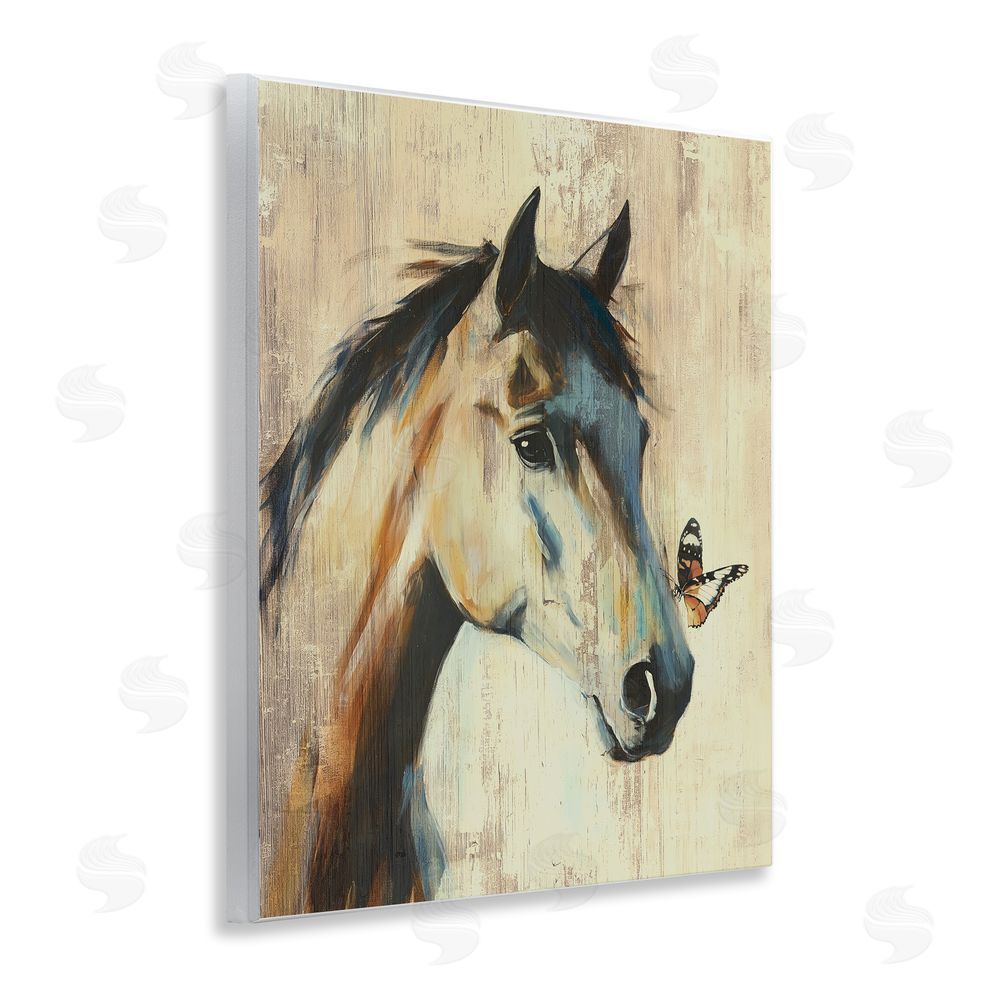 Svetlana Aleynikova Tiny Magic Horse & Butterfly Wall Plaque Art Print