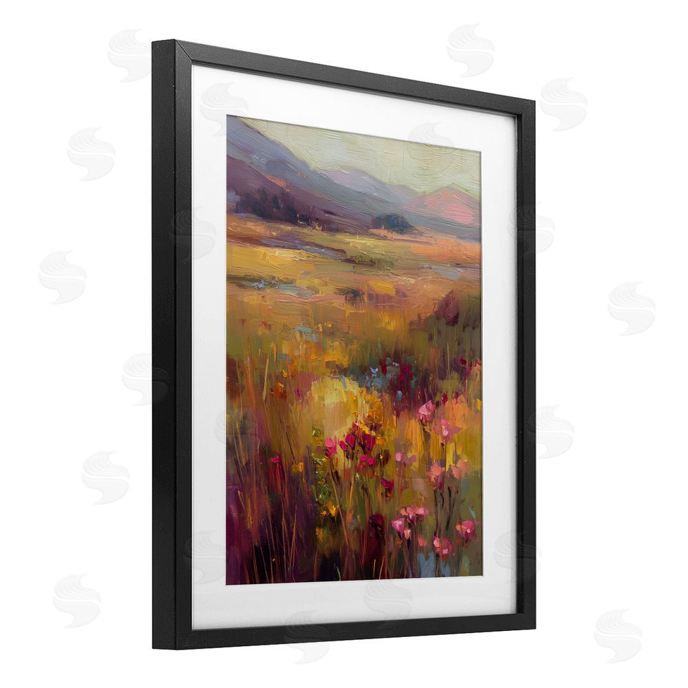 Svetlana Aleynikova Golden Waves Of Grass Black Framed Print Under Glass Wall Art