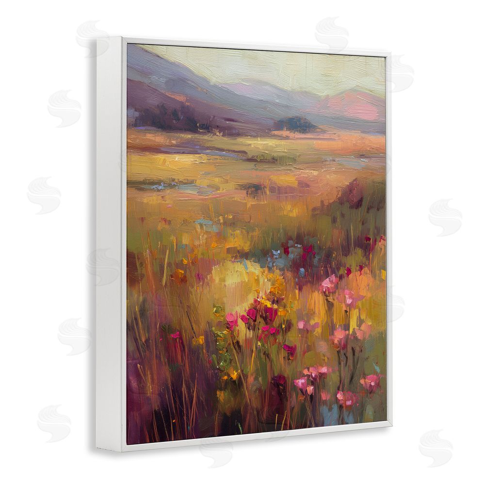 Svetlana Aleynikova Golden Waves Of Grass White Framed Giclee Wall Art Print