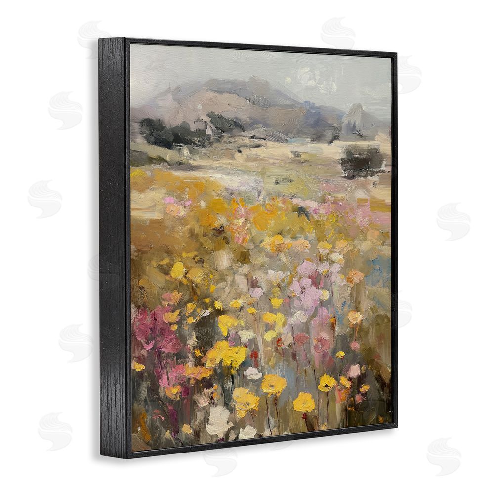 Svetlana Aleynikova Meadow's Heartbeat Abstraction Black Framed Giclee Wall Art Print