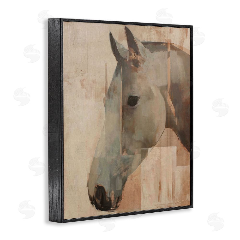 Svetlana Aleynikova Pure Horsepower Portrait Black Framed Giclee Wall Art Print