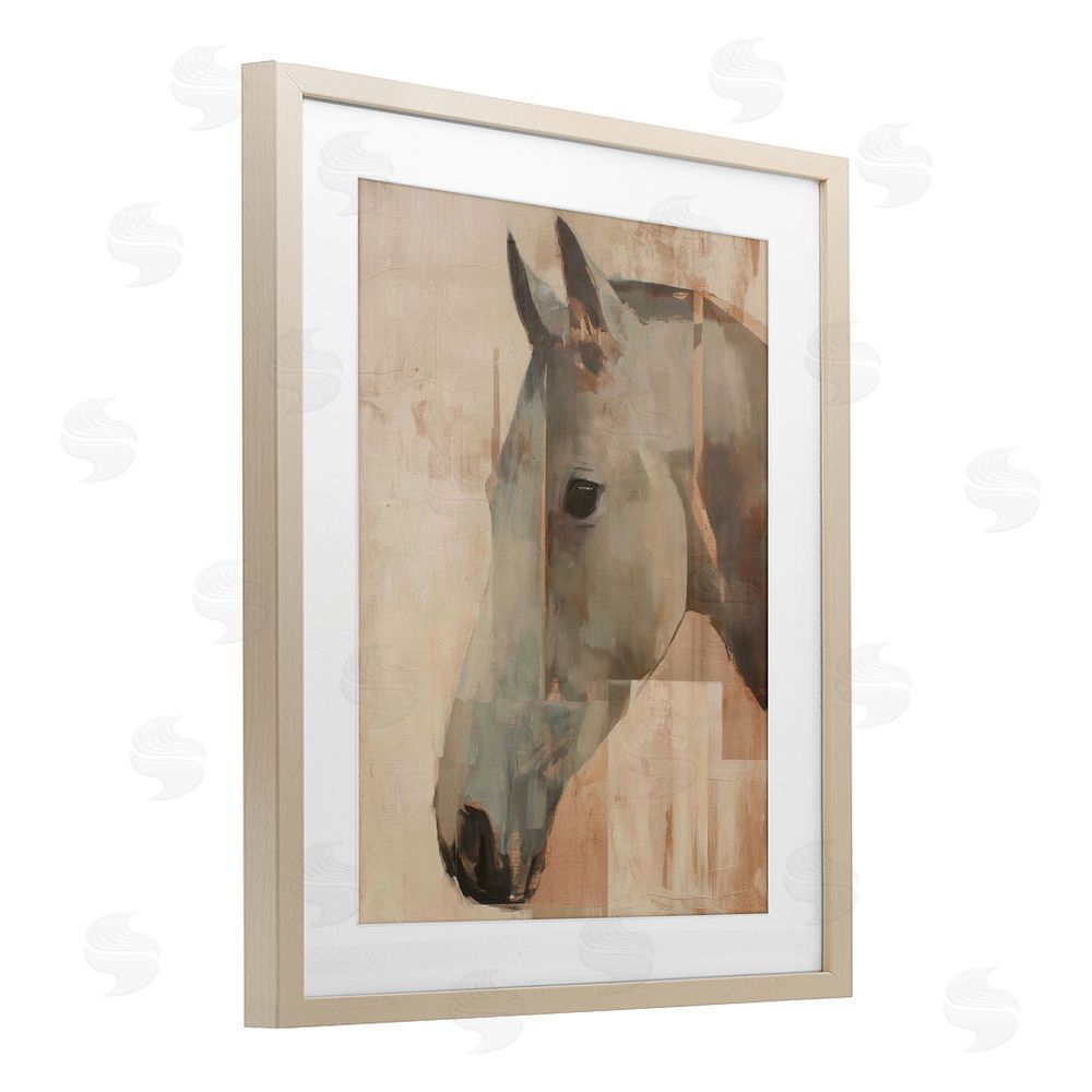 Svetlana Aleynikova Pure Horsepower Portrait Birch Framed Print Under Glass Wall Art
