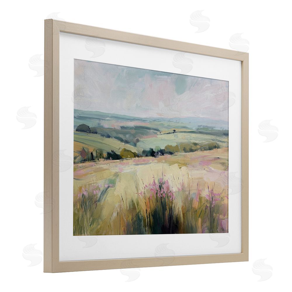 Svetlana Aleynikova Summer Meadow Viewpoint Birch Framed Print Under Glass Wall Art