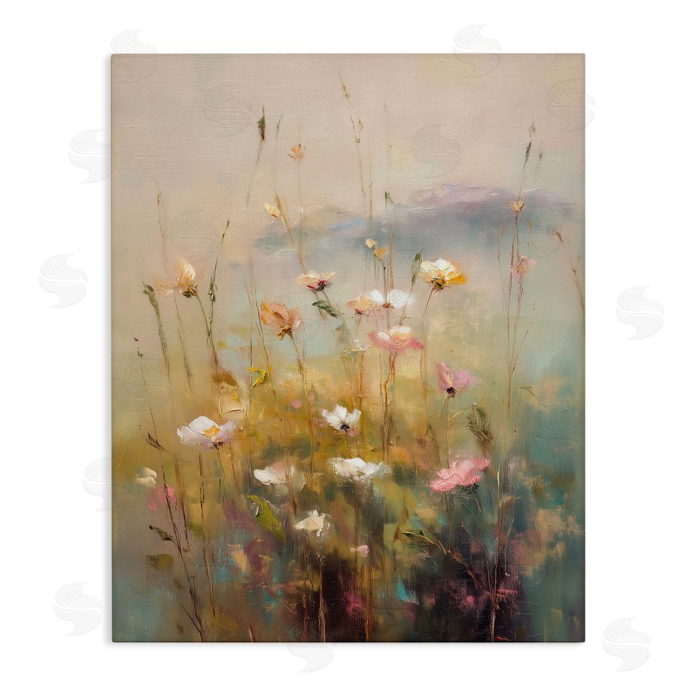 Svetlana Aleynikova Wildflower Valley Impression Stretched Canvas Wall Art Print