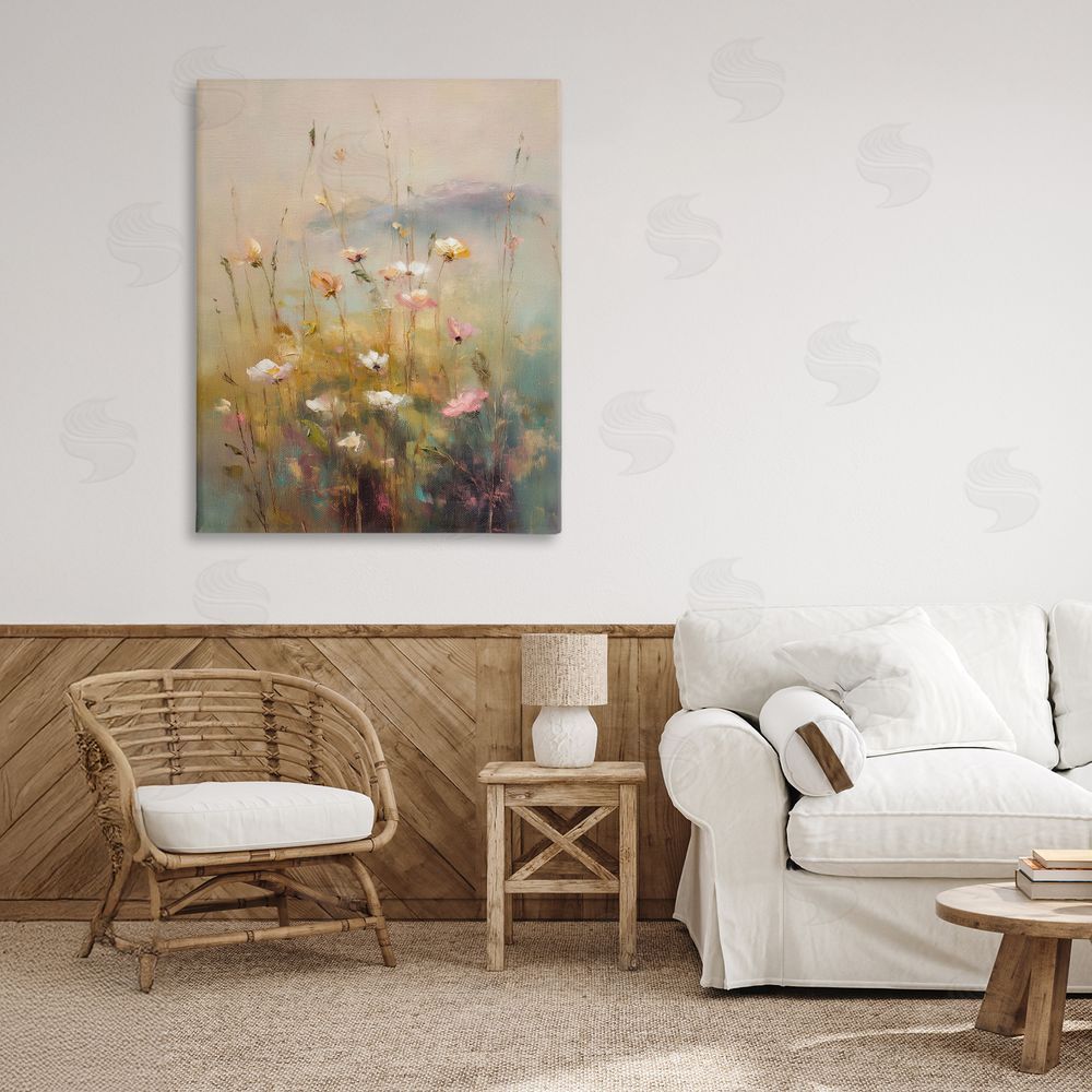 Svetlana Aleynikova Wildflower Valley Impression Stretched Canvas Wall Art in Room